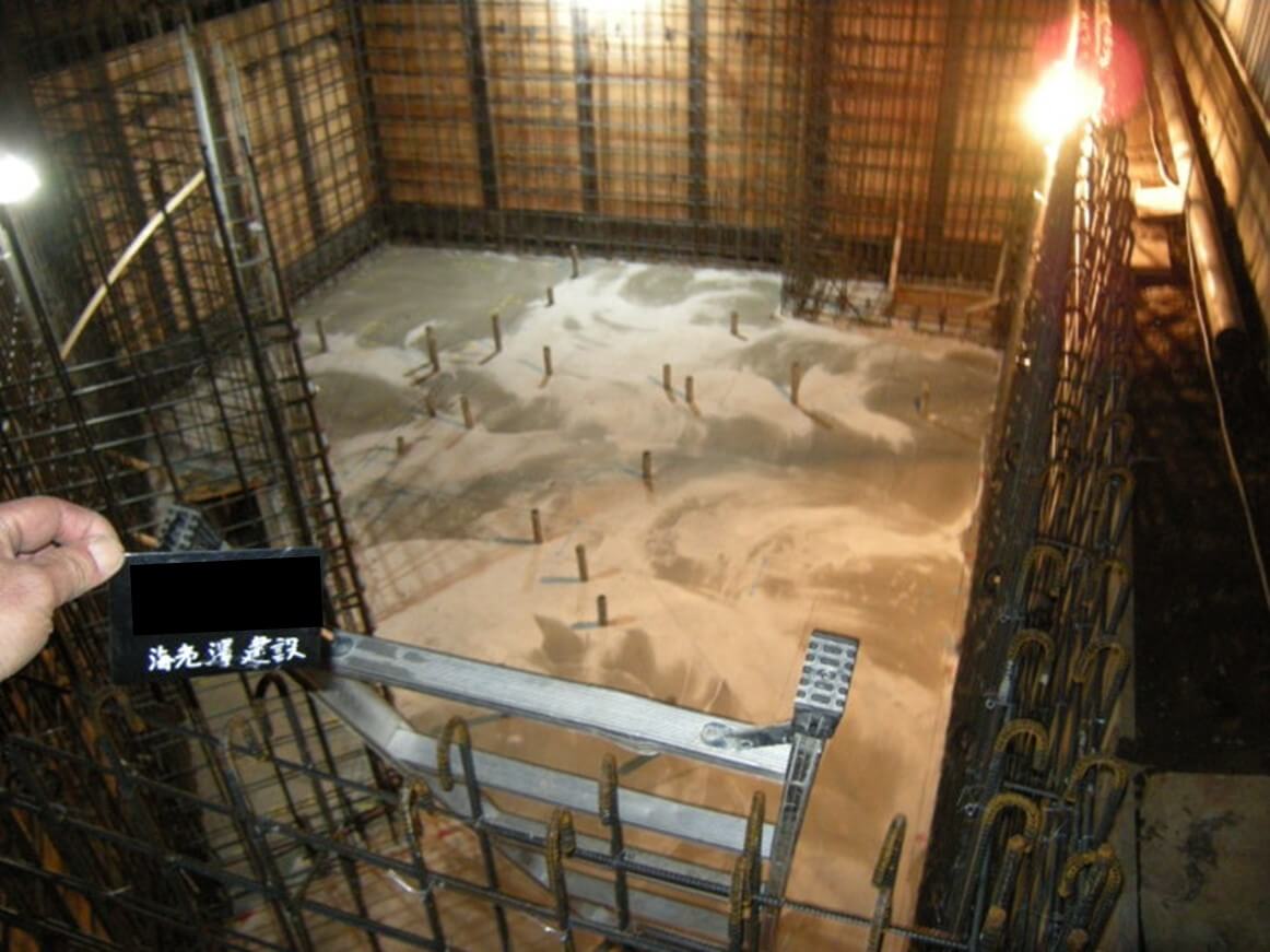 地下躯体のコンクリート打設の写真