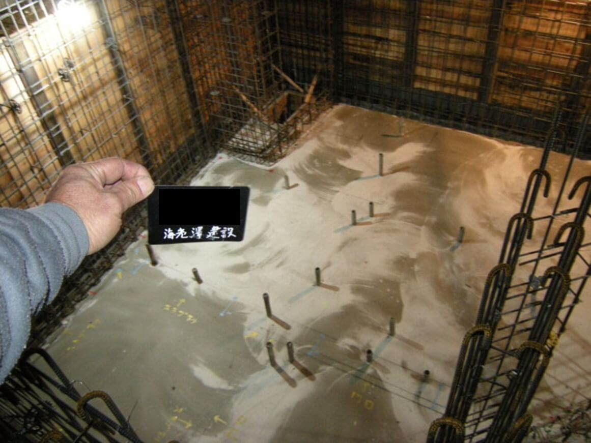 地下躯体のコンクリート打設の写真