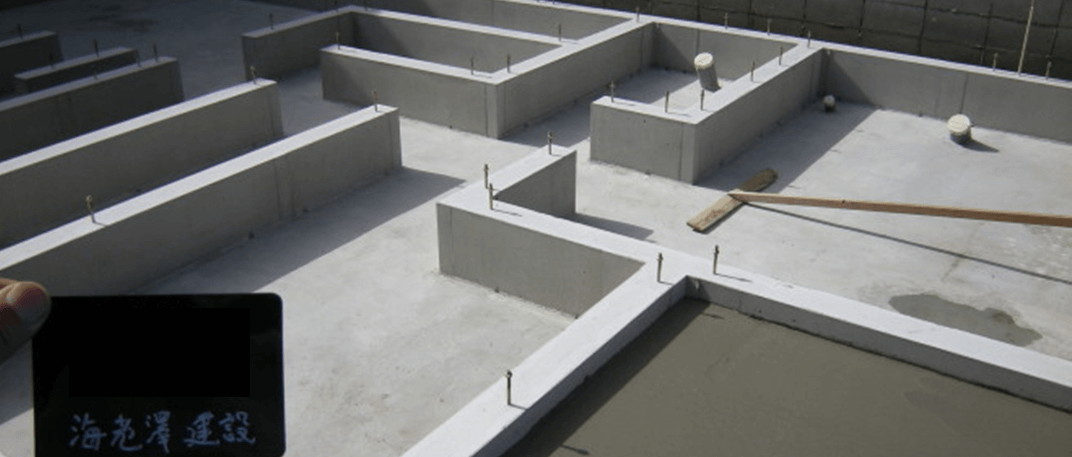 ベタ基礎の完成した写真